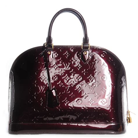 louis vuitton amarante vernis alma|Louis Vuitton Alma Reference Guide: Sizes & Prices .